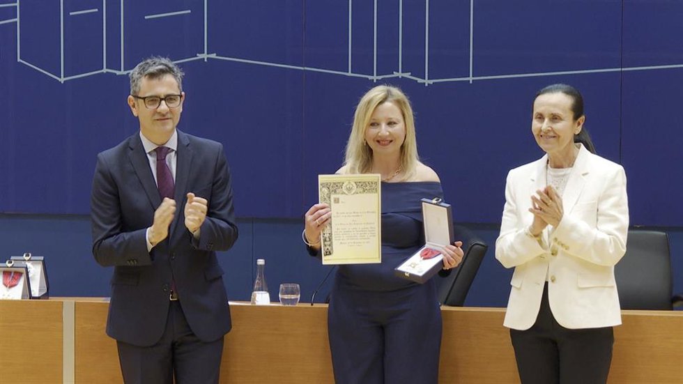 El ministro Félix Bolaños preside el acto de entrega de las condecoraciones de la Orden de san Raimundo de Peñafort