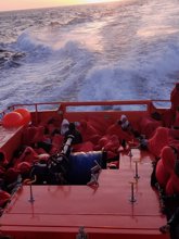 Foto: Rescatan a 161 migrantes a bordo de tres neumáticas en aguas de Lanzarote