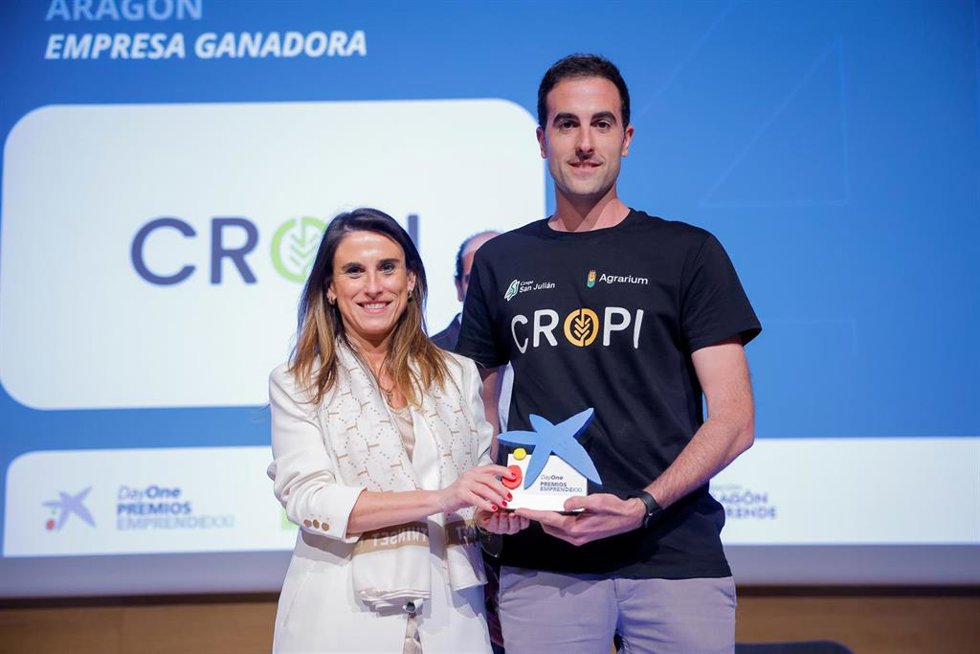 La 'start-up' CROPI, reconocida como la empresa tecnológica más innovadora de Aragón en los Premios EmprendeXXI.
