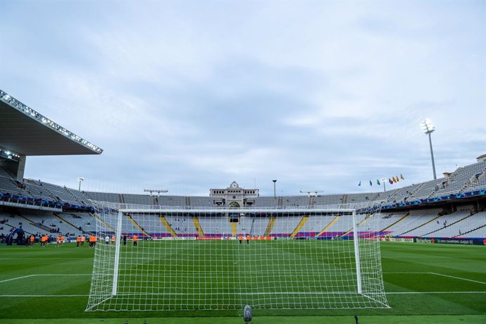 Archivo - General view of Estadio Olimpio de Montjuic during the UEFA Champions League, Group H, football match played between FC Barcelona and Shakhtar Donetsk at Estadio Olimpico de Montjuic on October 25, 2023, in Barcelona, Spain.