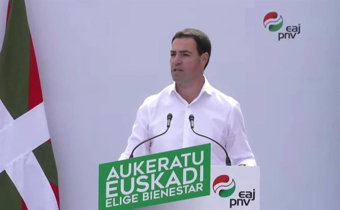 El candidato a lehendakari por el PN, Imanol Pradales