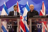 Foto: O.Próximo.- Sunak pide a Netanyahu que "mantenga la calma" en medio del aumento de las hostilidades en Oriente Próximo