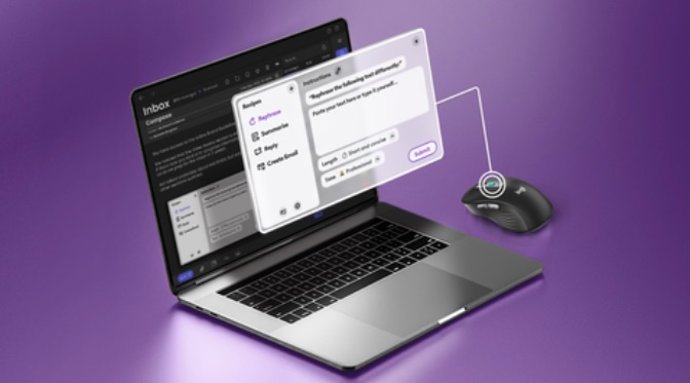Software Logi AI Prompt Builder y ratón Logitech Signature AI Edition