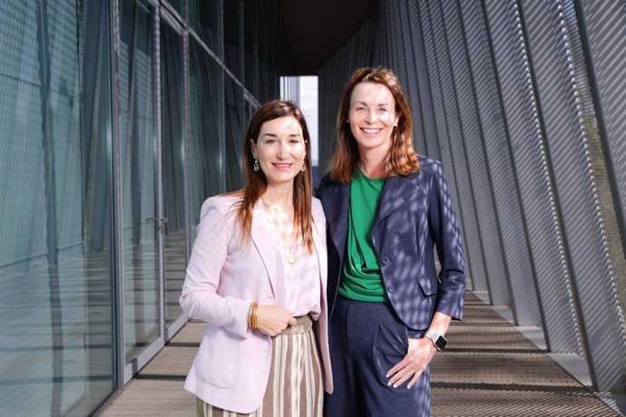 Sandra Orta, directora general de BMS España y Portugal, y Monica Shaw, vicepresidenta senior y directora de Bristol Myers Squibb (BMS) para Europa.