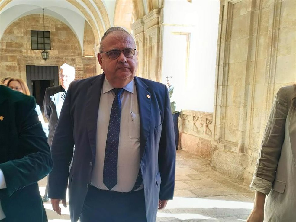 El consejero de Sanidad. Alejandro Vázquez, en Salamanca