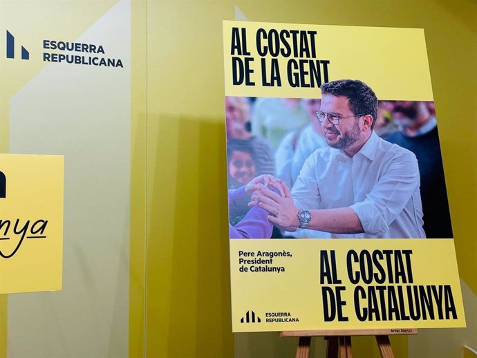 'Al Costat De La Gent, Al Costat De Catalunya', El Lema De ERC Para Que Aragonès Revalide La Generalitat.