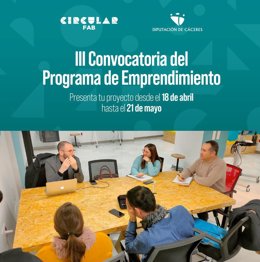 Abierta la III Convocatoria de Emprendimiento de la Red Circular FAB de la provincia de Cáceres