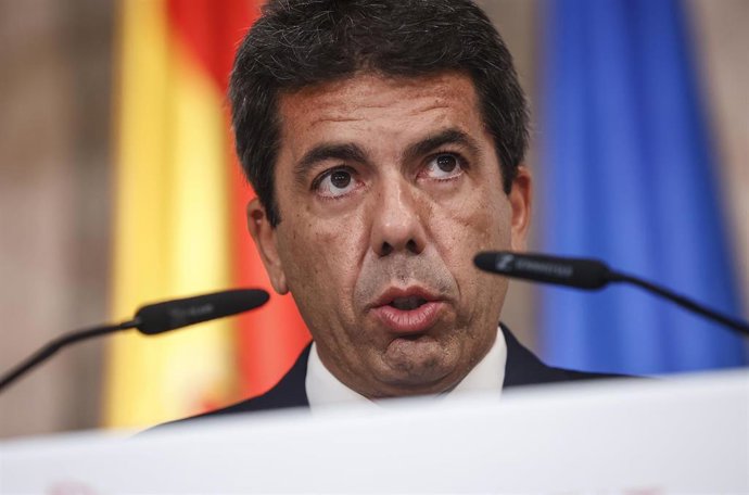 Archivo - El 'president' de la Generalitat, Carlos Mazón, en una imagen de archivo