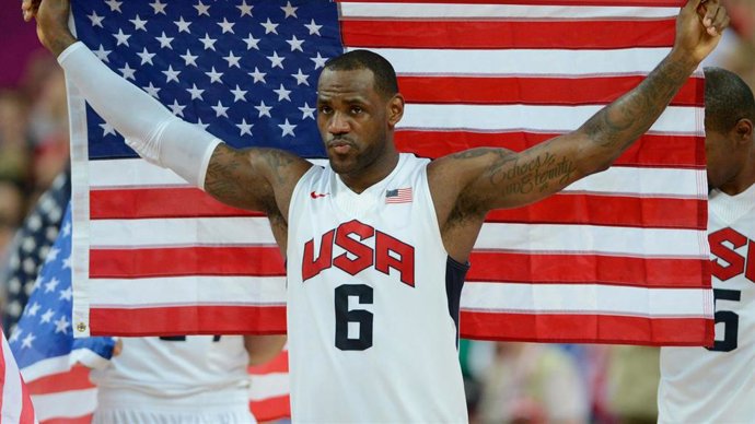 LeBron James con Estados Unidos en los JJOO de Londres 2012