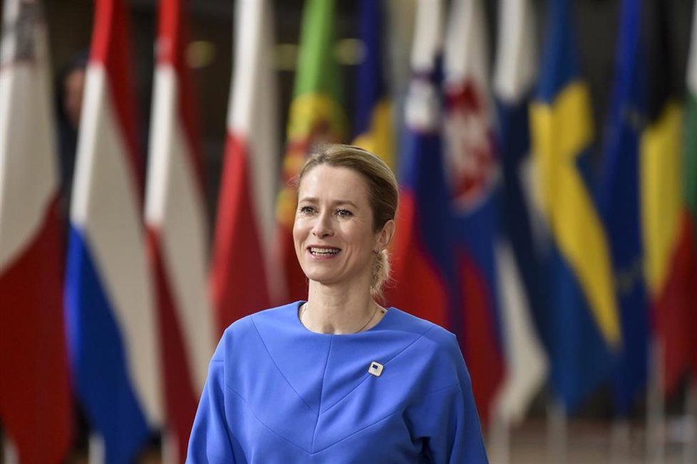 Archivo - La primera ministra de Estonia, Kaja Kallas.