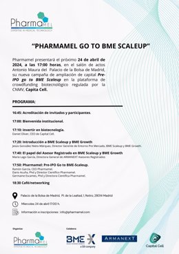 Programa presentación Pre-IPO Pharmamel
