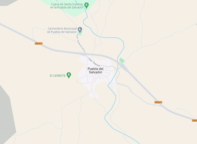 Archivo - Imagen del Puebla del Salvador en Google Maps.