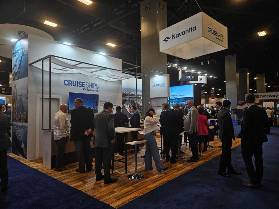Navantia en la Feria Seatrade Cruise Global en Miami.