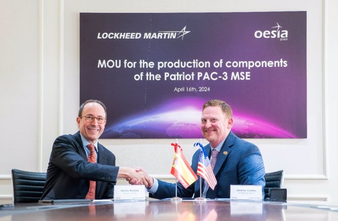 Lockheed Martin y Grupo Oesía firman un acuerdo de cooperación industrial en España