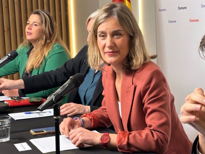 (Archivo) La candidata de Comuns-Sumar a las elecciones catalanas, Jéssica Albiach.