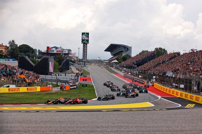 Archivo - Salida del GP España de Fórmula 1 2023, en el Circuit de Barcelona-Catalunya