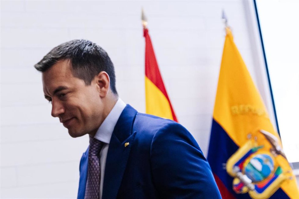 Archivo - Rchivo- El presidente de Ecuador, Daniel Noboa