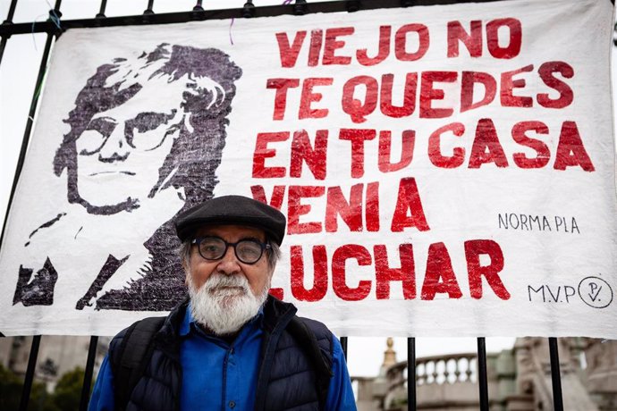 Manifestación frente al Congreso Nacional de Argentina