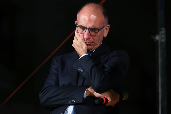 Archivo - El secretario general del Partido Democrático, Enrico Letta.