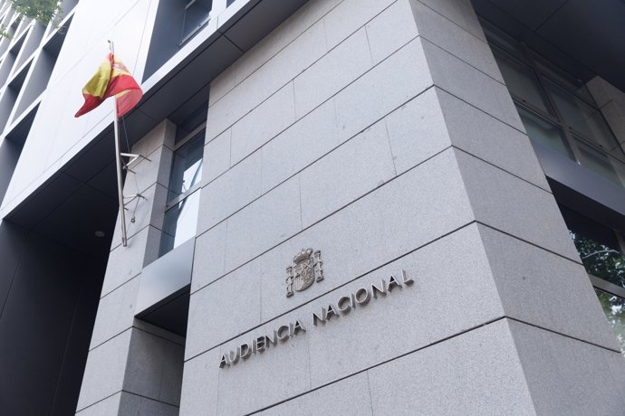 Fachada de la Audiencia Nacional, a 7 de julio de 2023, en Madrid (España).