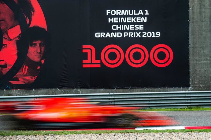Archivo - Sebastian Vettel en el GP de China 2019. 