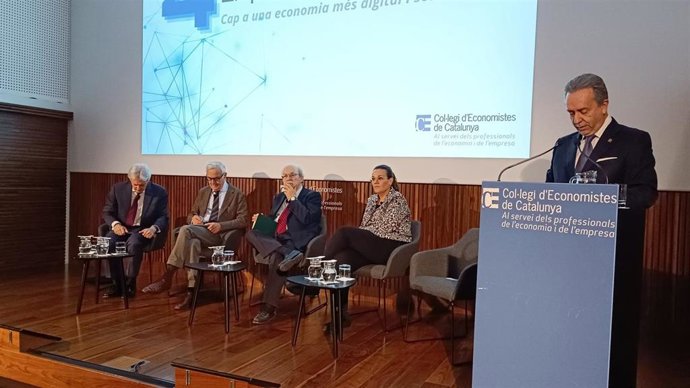 Puig de Travy interviene en la presentación del cuarto Congrés d'Economia i Empresa de Catalunya 2025, este jueves en la sede del CEC en Barcelona