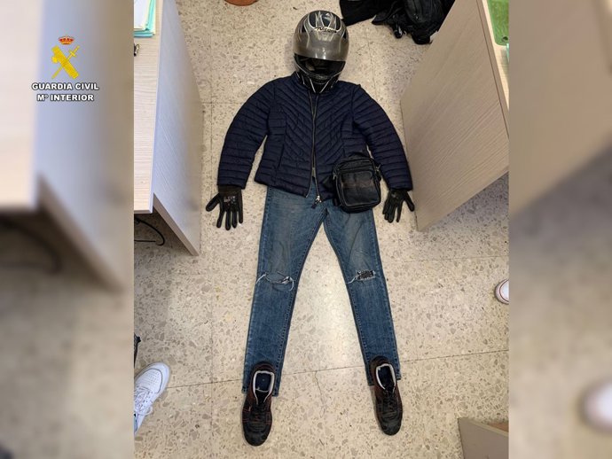 Ropa intervenida a los detenidos