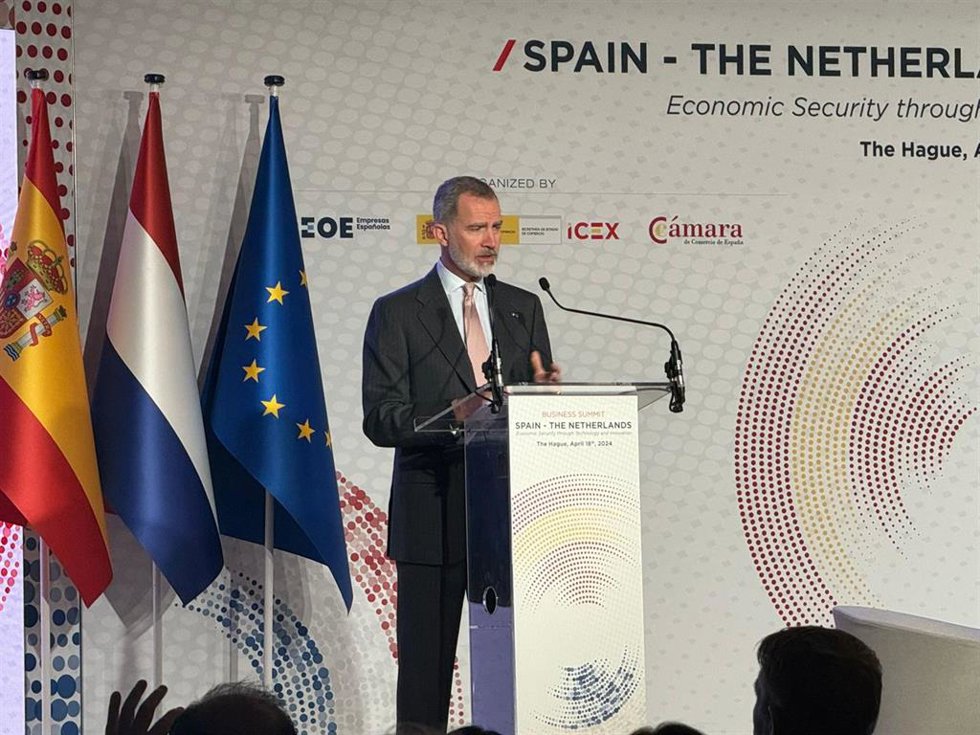El rey de España, Felipe VI, inaugura el Encuentro Empresarial