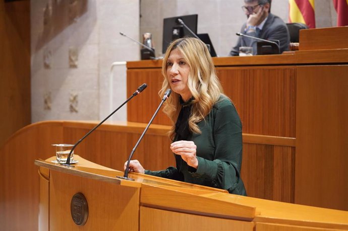 La vicepresidenta segunda del Gobierno de Aragón y consejera de Economía, Empleo e Industria, Mar Vaquero.