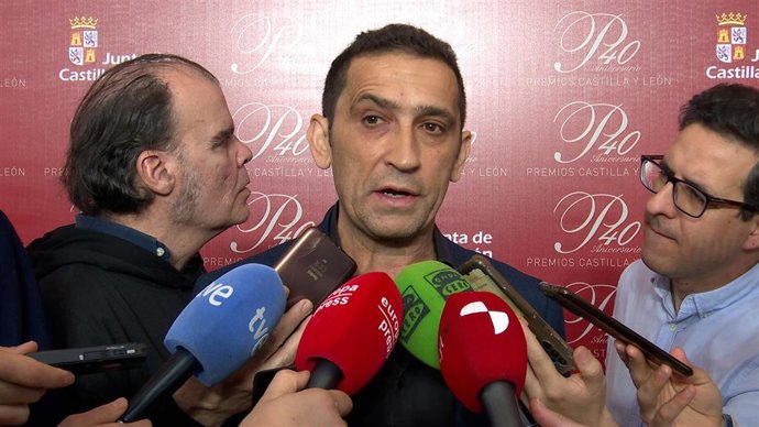 El secretario general de CCOO Castilla y León, Vicente Andrés, tras la gala de entrega de los Premios Castilla y León 2023