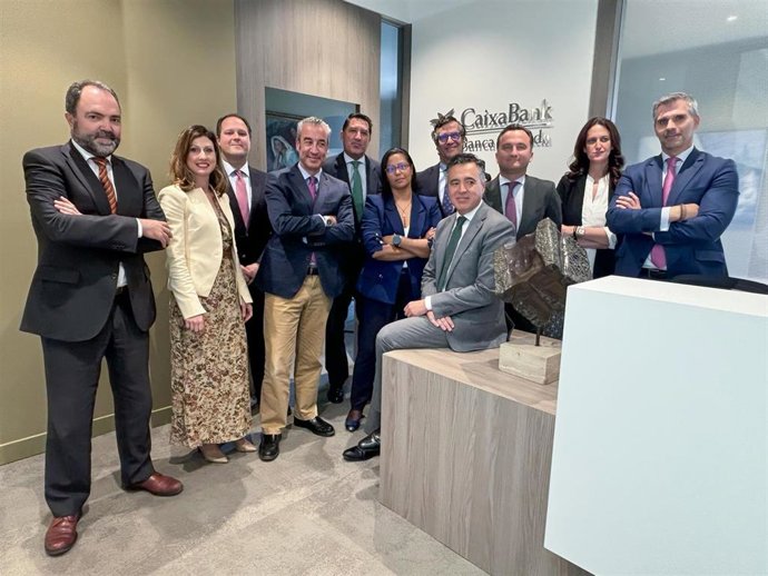 Inauguración del nuevo centro de banca privada en Jerez de la Frontera (Cádiz).