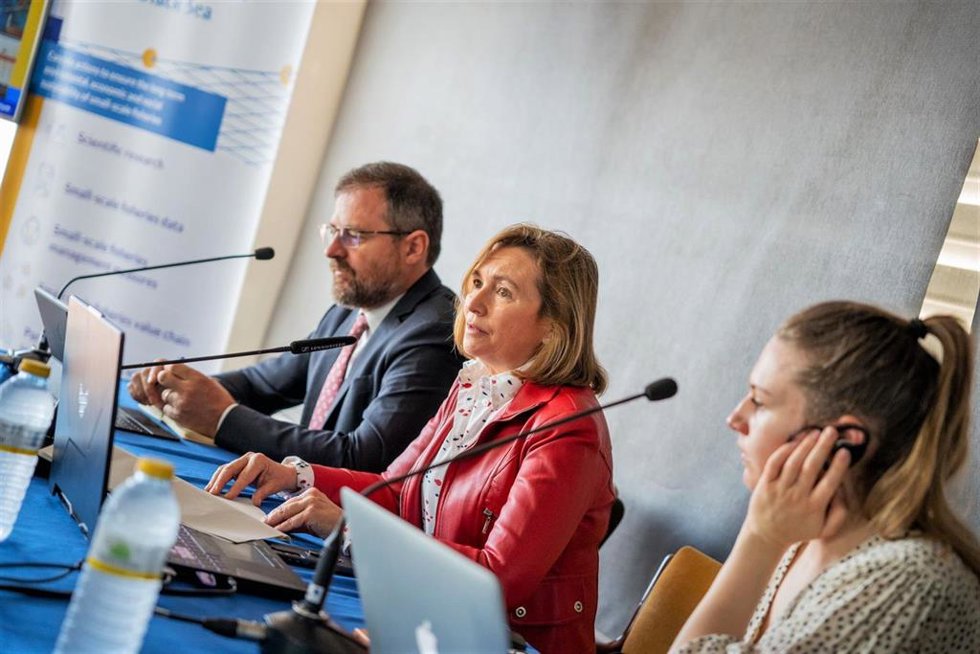La secretaria general de Pesca del Ministerio de Agricultura,Pesca y Alimentación, Isabel Artime en la inauguración del Foro de Pesca de Pequeña Escala, organizado en Torrevieja (Alicante)