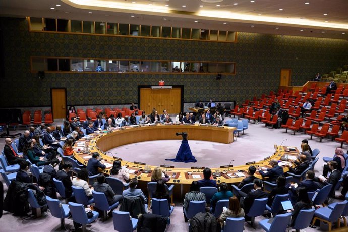 Una sesión en el Consejo de Seguridad de Naciones Unidas