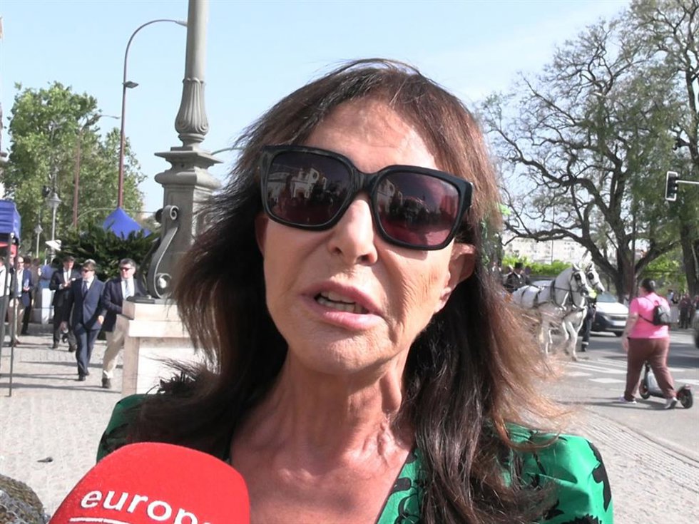 Mari Ángeles Grajal a su llegada a La Maestranza este jueves