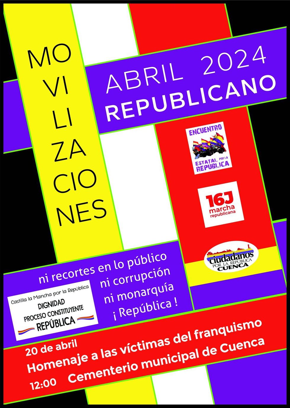 Cartel del homenaje.