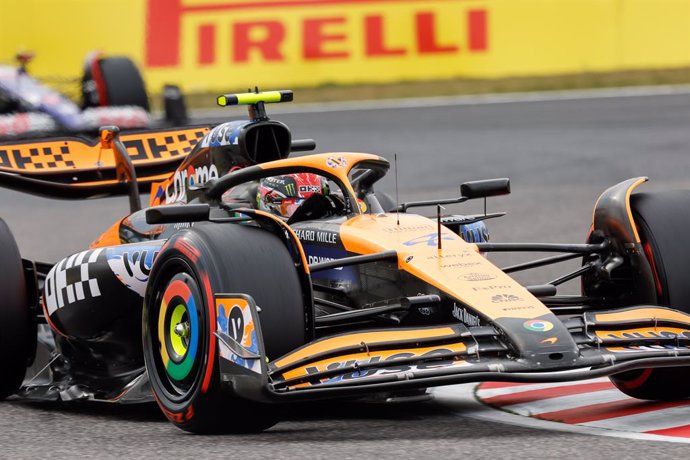 04 NORRIS Lando (gbr), McLaren F1 Team MCL38, action during the Formula 1 MSC Cruises Japanese Grand Prix 2024, 4th round of the 2024 Formula One World Championship from April 5 to 7, 2024 on the Suzuka International Racing Course, in Suzuka, Japan - Phot
