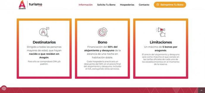Web de los bonos de descuento