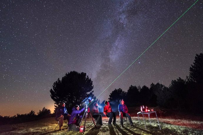 Observación astronómica en el Parc Natural de l'Alt Pirineu