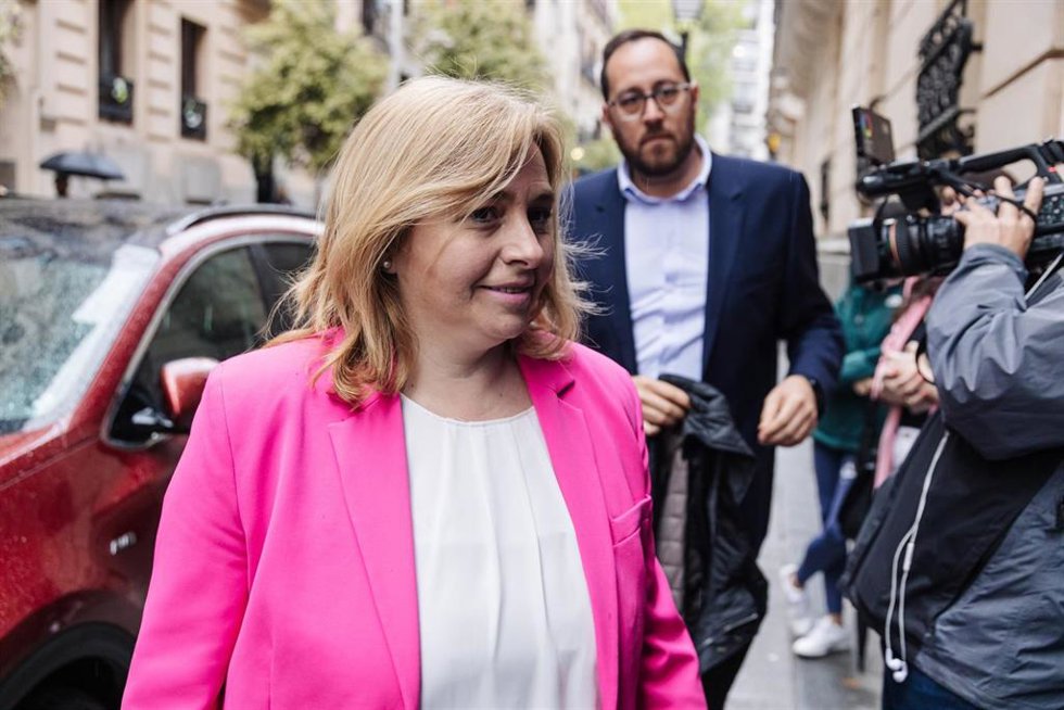 La vicealcaldesa de Madrid y alcaldesa en funciones, Inma Sanz, a su llegada a la presentación del nuevo medio de comunicación digital Artículo 14
