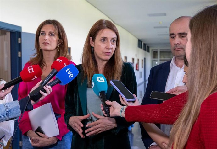 La conselleira do Medio Rural, María José Gómez, en declaraciones a los medios