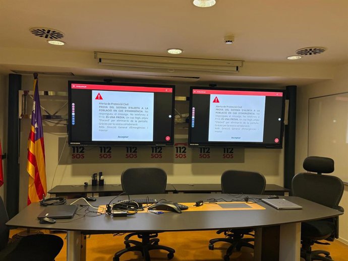 Centro de control desde donde se ha enviado el simulacro de alerta.