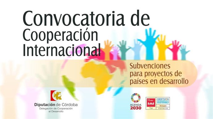 Cartel de la convocatoria de subvenciones de cooperación al desarrollo.