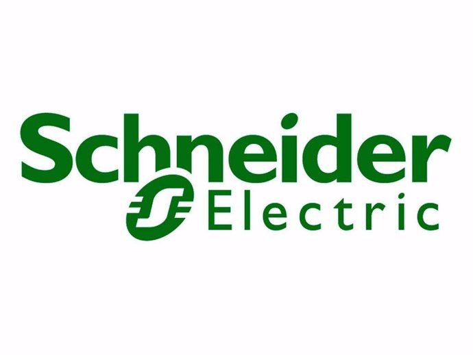 Archivo - Logotipo de Schneider Electric.