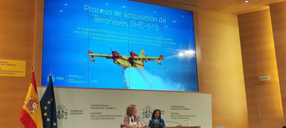 España adquirirá siete aviones anfibios por 375 millones de euros y los primeros llegaría en 2027.