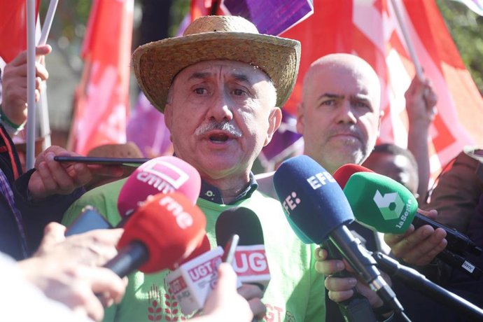 El secretario general de UGT, Pepe Álvarez, 