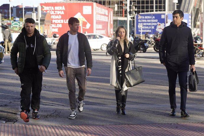 Archivo - Juan José Ballesta llega a los juzgados de Plaza de Castilla junto a su abogada, Beatriz Uriarte.