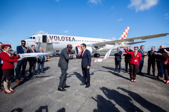 Volotea abre su nueva base en Brest (Francia).