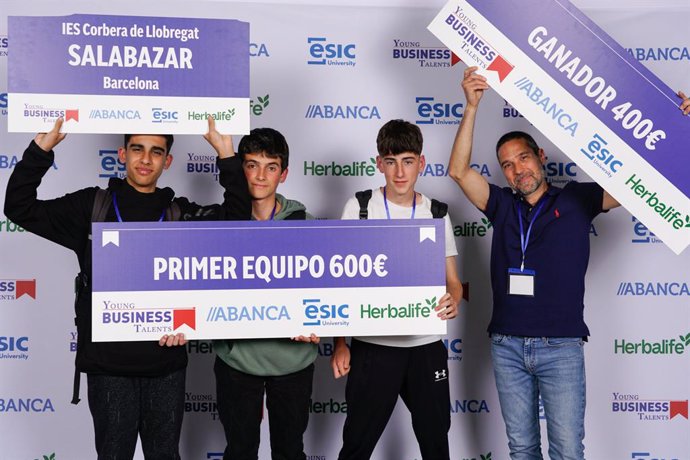 Tres jóvenes de Barcelona se alzan con la victoria en la competición educativa Young Business Talents