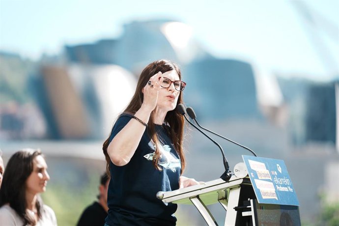 La candidata de Elkarrekin Podemos a lehendakari, Miren Gorrotxategi