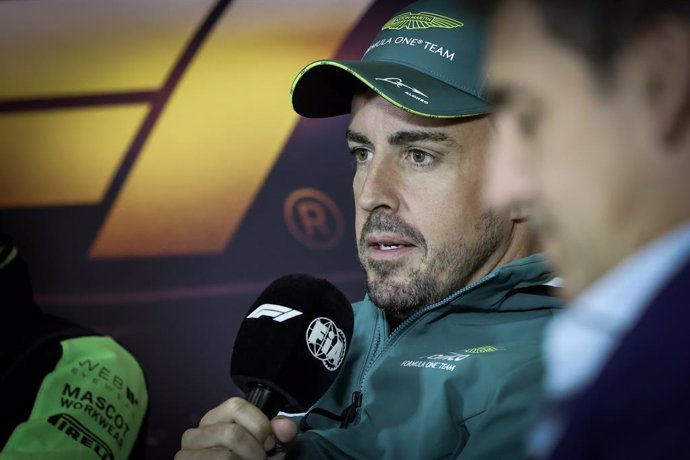 press conference ALONSO Fernando (spa), Aston Martin F1 Team AMR24, portrait during the Formula 1 Lenovo Chinese Grand Prix 2024, 5th round of the 2024 Formula One World Championship from April 19 to 21, 2024 on the Shanghai International Circuit, in Shan